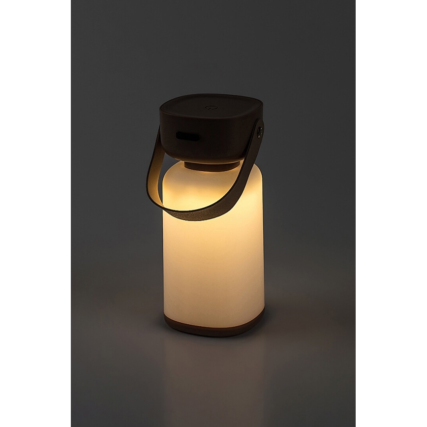 Rabalux - LED Outdoor dimmable touch rechargeable table lamp LED/3W/5V IP44 brown