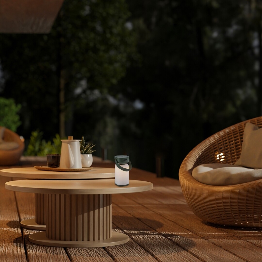 Rabalux - LED Outdoor dimmable touch rechargeable table lamp LED/3W/5V IP44 green