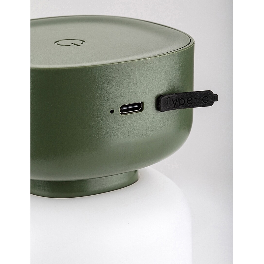 Rabalux - LED Outdoor dimmable touch rechargeable table lamp LED/3W/5V IP44 green