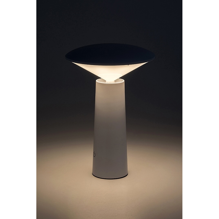 Rabalux - LED Dimmable rechargeable touch table lamp POLPERRO LED/3W/3,7V 1200mAh white