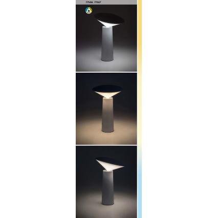 Rabalux - LED Dimmable rechargeable touch table lamp POLPERRO LED/3W/3,7V 1200mAh white