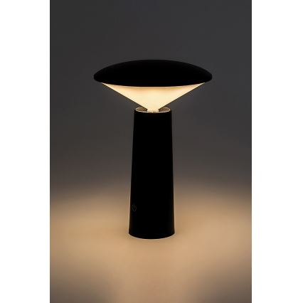 Rabalux - LED Dimmable rechargeable touch table lamp POLPERRO LED/3W/3,7V 1200mAh black