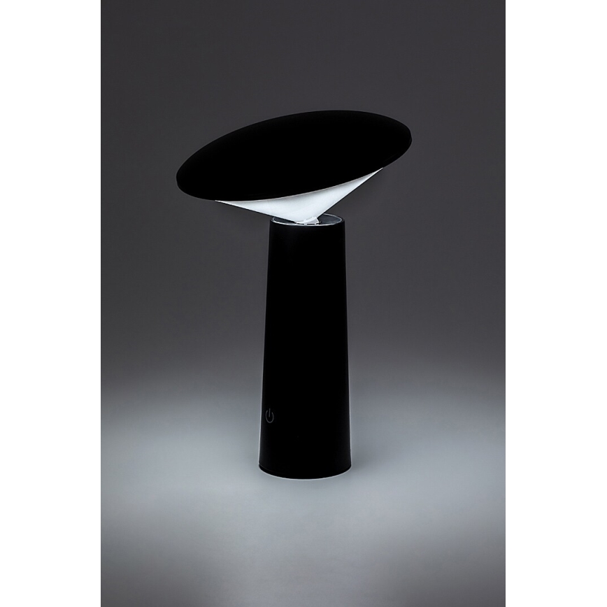 Rabalux - LED Dimmable rechargeable touch table lamp POLPERRO LED/3W/3,7V 1200mAh black