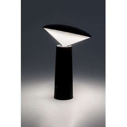 Rabalux - LED Dimmable rechargeable touch table lamp POLPERRO LED/3W/3,7V 1200mAh black