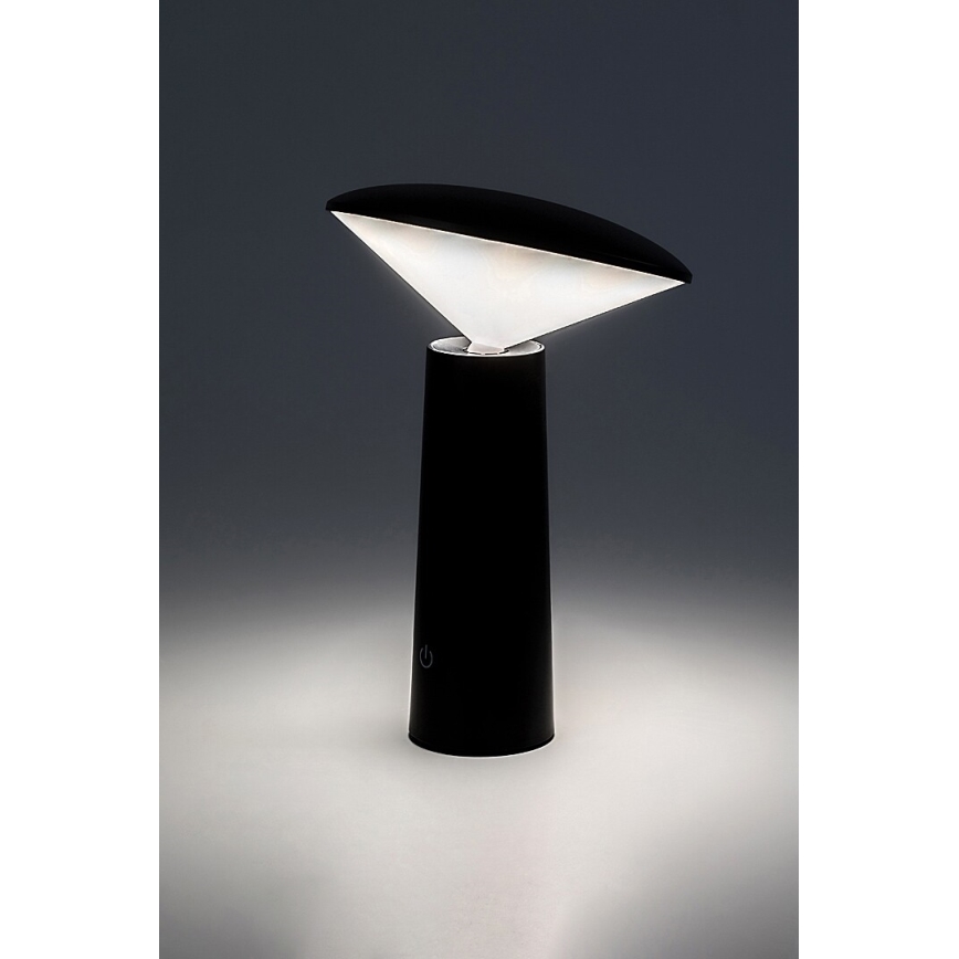 Rabalux - LED Dimmable rechargeable touch table lamp POLPERRO LED/3W/3,7V 1200mAh black