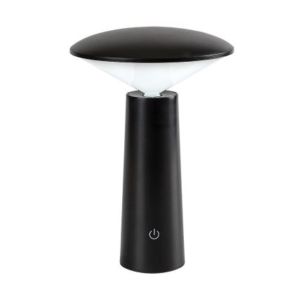 Rabalux - LED Dimmable rechargeable touch table lamp POLPERRO LED/3W/3,7V 1200mAh black