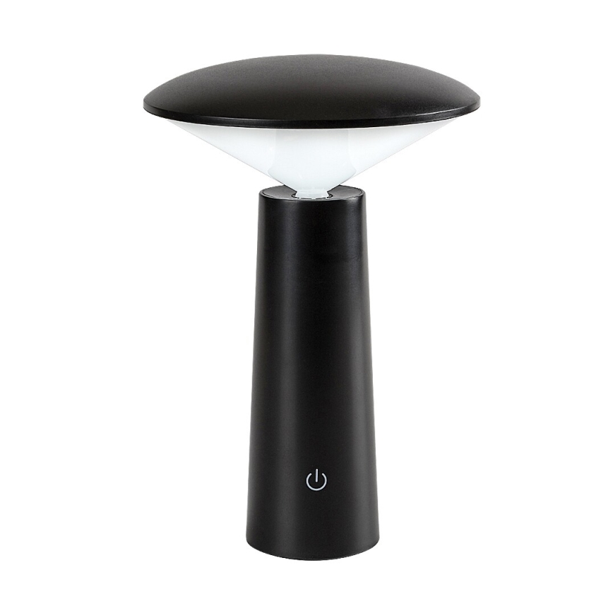 Rabalux - LED Dimmable rechargeable touch table lamp POLPERRO LED/3W/3,7V 1200mAh black