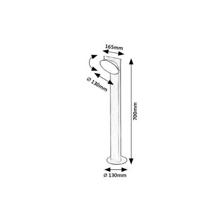 Rabalux - LED Outdoor lamp LED/12W/230V IP54