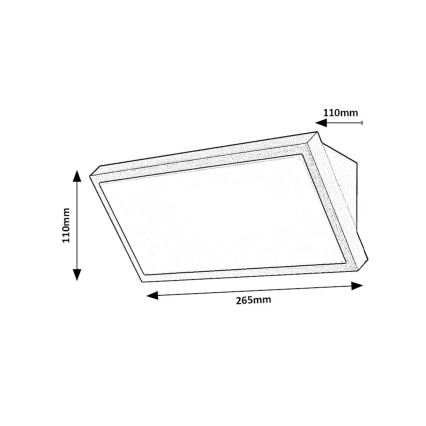 Rabalux - LED Outdoor wall light LED/18W/230V 2700/4000/6500K IP65