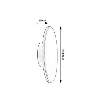 Rabalux - LED Outdoor wall light 15W/230V 2700/4000/6500K IP65 grey