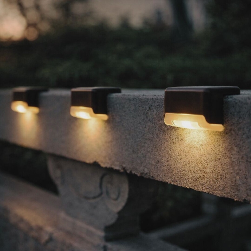 Rabalux - Set of 4 LED Solar Wall Lights with Dusk Sensor LED/0.06W/1.2V 300 mAh IP44