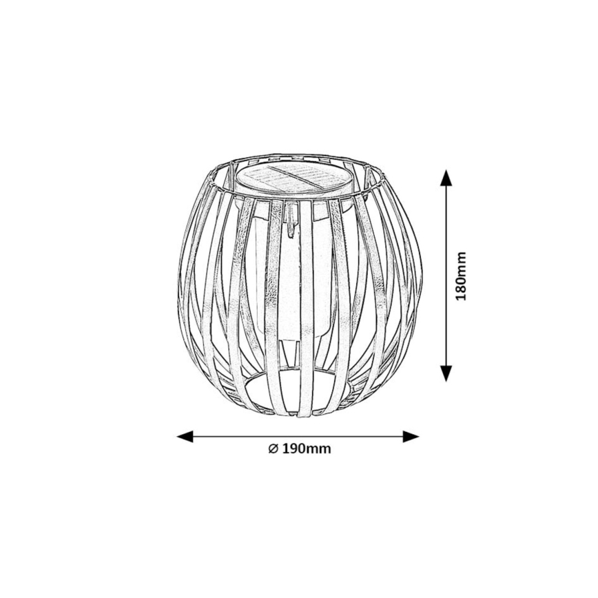 Rabalux - LED Solar light LED/1W/1,2V 300mAh IP44