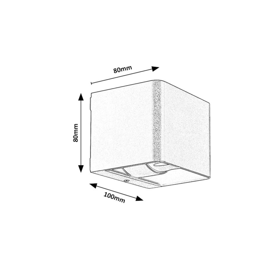 Rabalux - LED Outdoor wall light LED/10W/230V IP54 grey