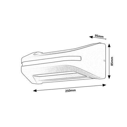 Rabalux - LED Outdoor wall light LED/20W/230V IP54
