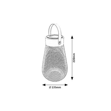 Rabalux - LED Solar light LED/0,16W/1,2V 400mAh IP44