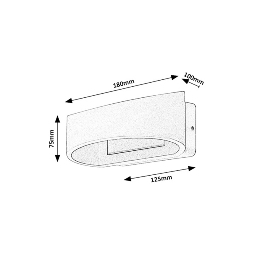 Rabalux - LED Outdoor Wall Light LED/9W/230V IP54 Anthracite