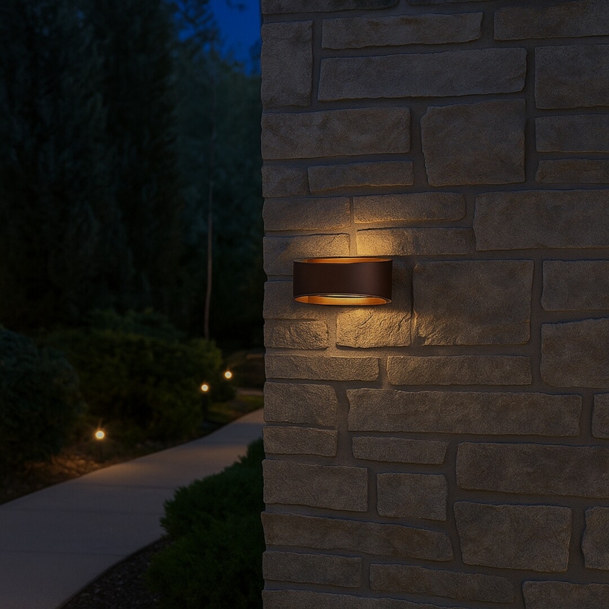 Rabalux - LED Outdoor Wall Light, 9W, 230V, IP54, Brown