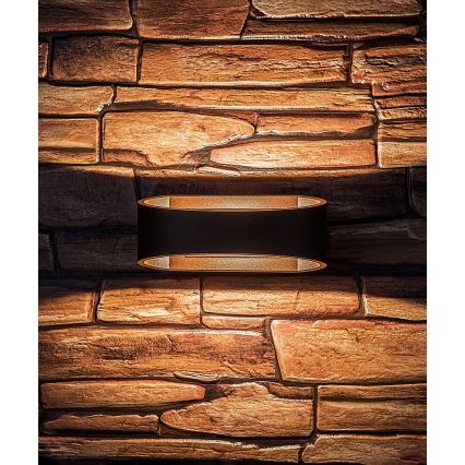 Rabalux - LED Outdoor Wall Light, 9W, 230V, IP54, Brown