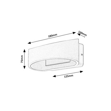 Rabalux - LED Outdoor Wall Light, 9W, 230V, IP54, Brown