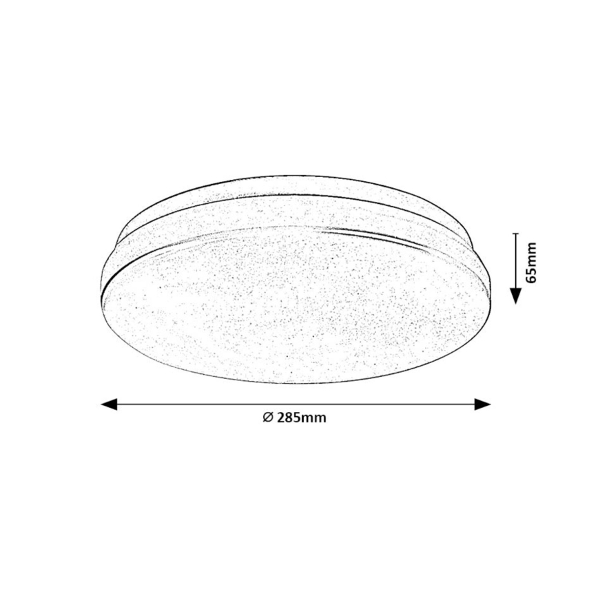 Rabalux - LED Bathroom ceiling light LED/18W/230V 3000/4000/6000K IP44