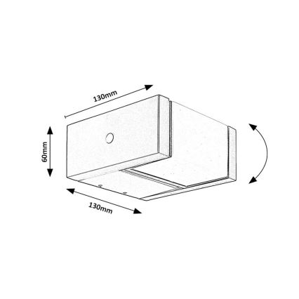 Rabalux - LED Outdoor wall light LED/10W/230V IP54