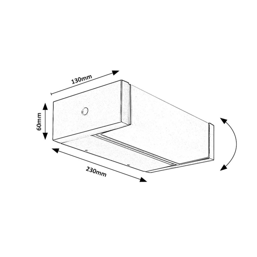 Rabalux - LED Outdoor wall light LED/18W/230V IP54