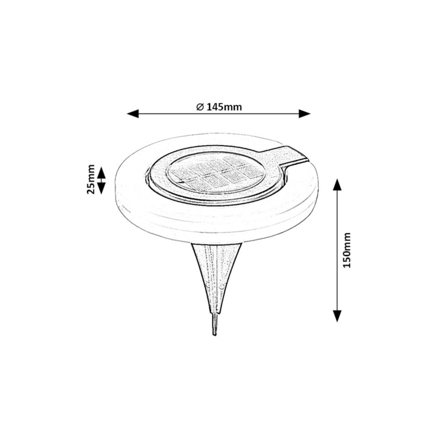 Rabalux - LED Solar light LED/0,05W/1,2V IP44