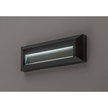 Rabalux - LED Outdoor Wall Light, 6W, 230V, IP65, Black