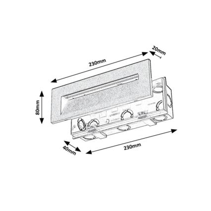 Rabalux - LED Outdoor Wall Light LED/6W/230V IP65 black