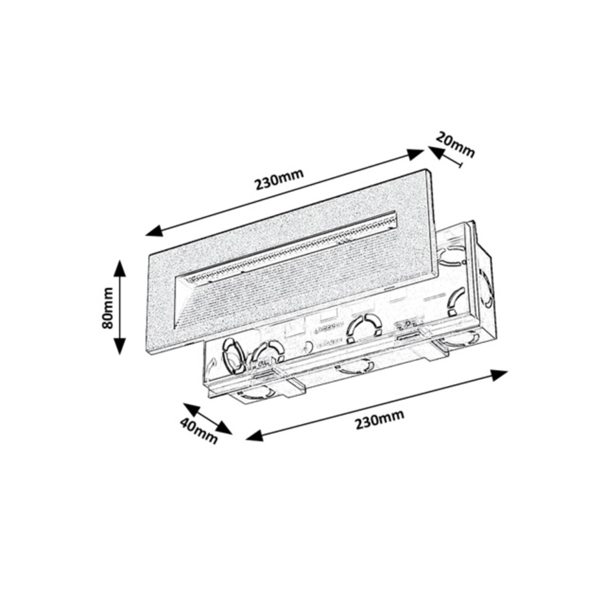 Rabalux - LED Outdoor Wall Light LED/6W/230V IP65 black