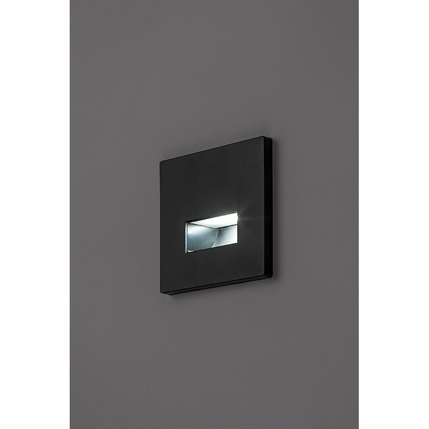 Rabalux - LED Staircase Light LED/1W/230V 3000/4500/6500K Black