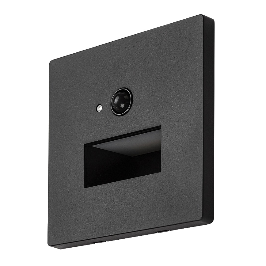Rabalux - LED Staircase Light with Motion and Dusk Sensor LED/1W/230V 3000/4500/6500K Black