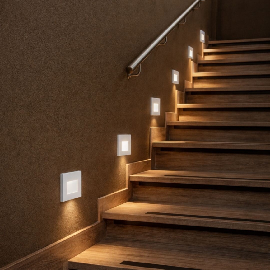 Rabalux - LED staircase light with motion and dusk sensor LED/1W/230V 3000/4500/6500K white