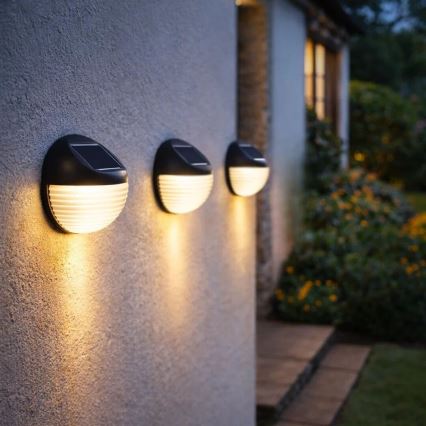 Rabalux - Set of 2 LED Solar Wall Lights LED/0,06W/1,2V 300 mAh IP44