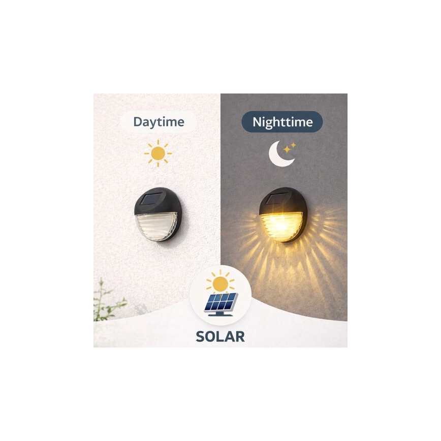 Rabalux - Set of 2 LED Solar Wall Lights LED/0,06W/1,2V 300 mAh IP44