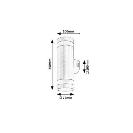 Rabalux - LED Outdoor Wall Light LED/16W/230V IP65 brown
