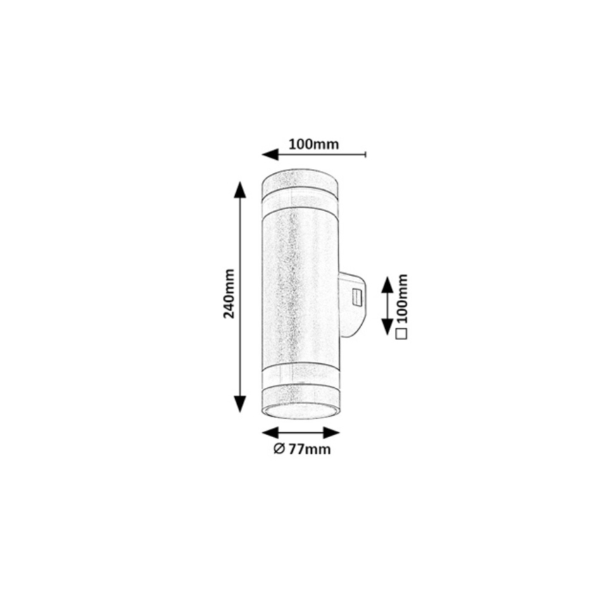 Rabalux - LED Outdoor Wall Light LED/16W/230V IP65 brown