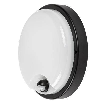 Rabalux - LED Outdoor Wall Light with Sensor, LED/18W/230V, IP65, Black
