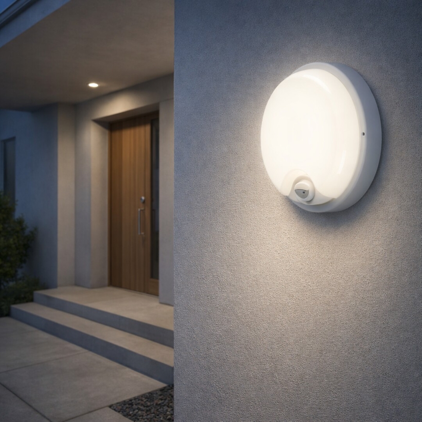 Rabalux - LED Outdoor Wall Light with Sensor LED/18W/230V IP65 White