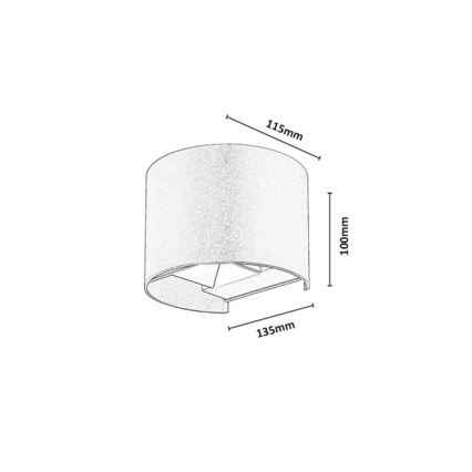 Rabalux - LED Outdoor Wall Light LED/5W/230V 2700/4000/6500K IP54 black