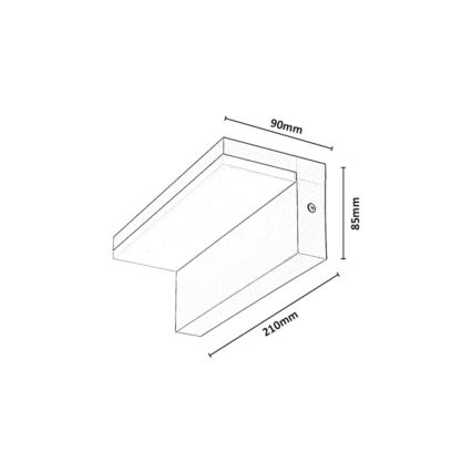 Rabalux - LED Outdoor Wall Light LED/9W/230V IP54 beige