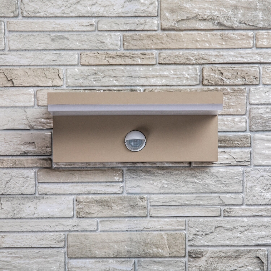 Rabalux - LED outdoor wall light with sensor LED/9W/230V IP54 beige