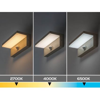 Rabalux - LED outdoor wall light with sensor LED/9W/230V IP54 beige