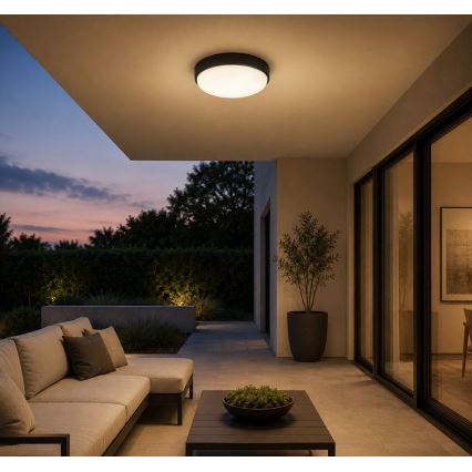 Rabalux - LED Outdoor ceiling light LED/14W/230V IP54 black