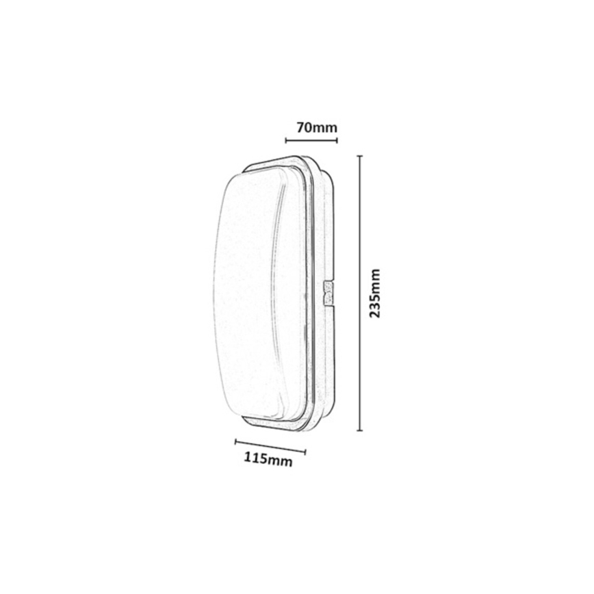 Rabalux - LED Outdoor Wall Light LED/15W/230V 4000K IP65