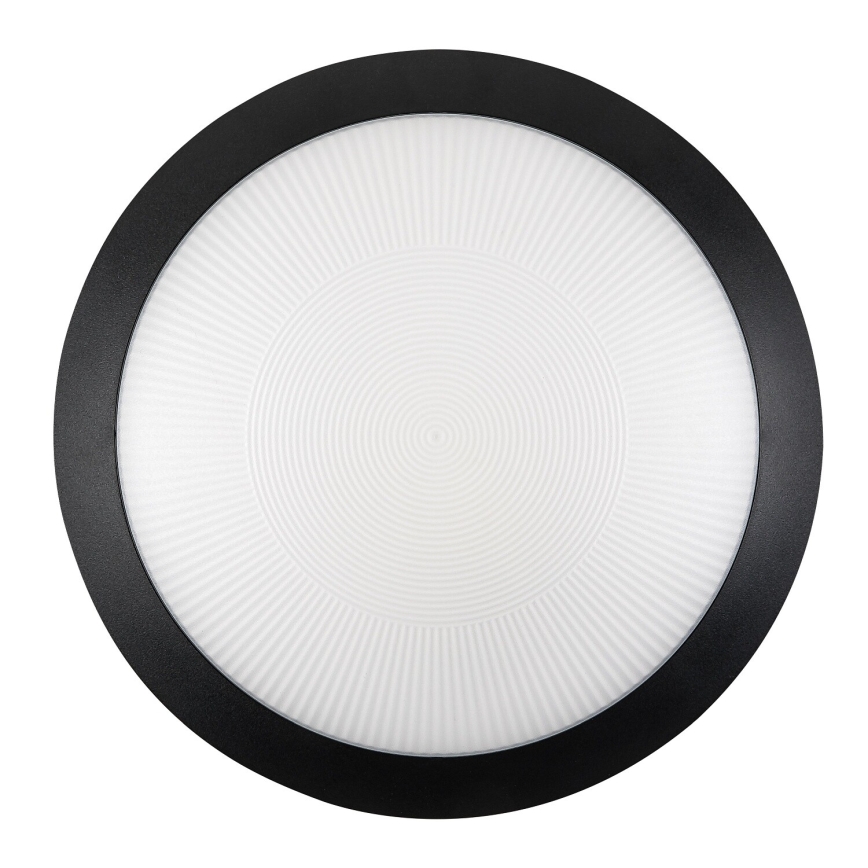 Rabalux - Outdoor ceiling light with motion sensor 1xE27/9W/230V IP65 Ø 30 cm black
