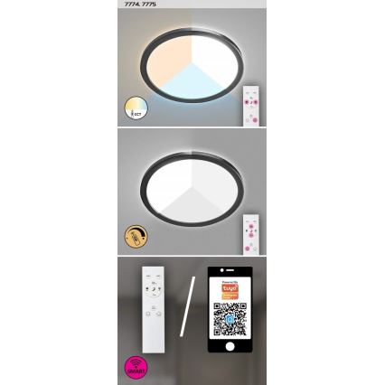 Rabalux - LED Dimmable outdoor ceiling light LED/15W/230V Wi-Fi Tuya 2700-6500K IP44 + remote control