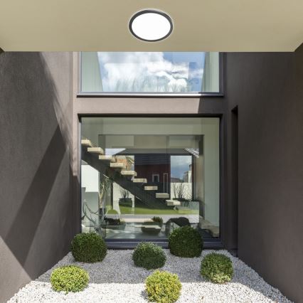 Rabalux - Dimmable outdoor LED ceiling light LED/15W/230V Wi-Fi Tuya 2700-6500K IP44 + remote control