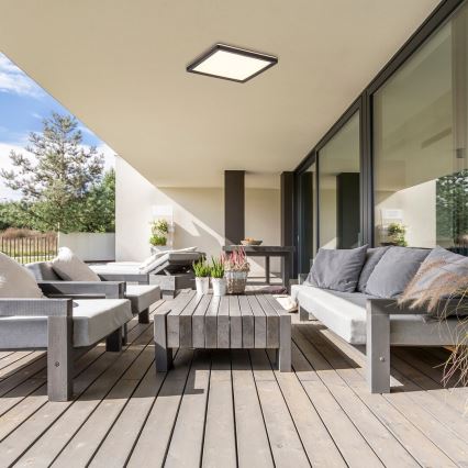 Rabalux - LED Dimmable outdoor ceiling light LED/15W/230V Wi-Fi Tuya 2700-6500K IP44 + remote control