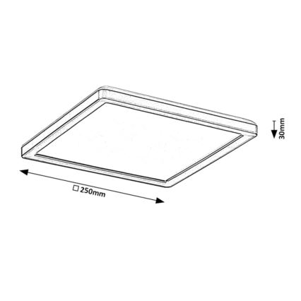 Rabalux - LED Dimmable outdoor ceiling light LED/15W/230V Wi-Fi Tuya 2700-6500K IP44 + remote control